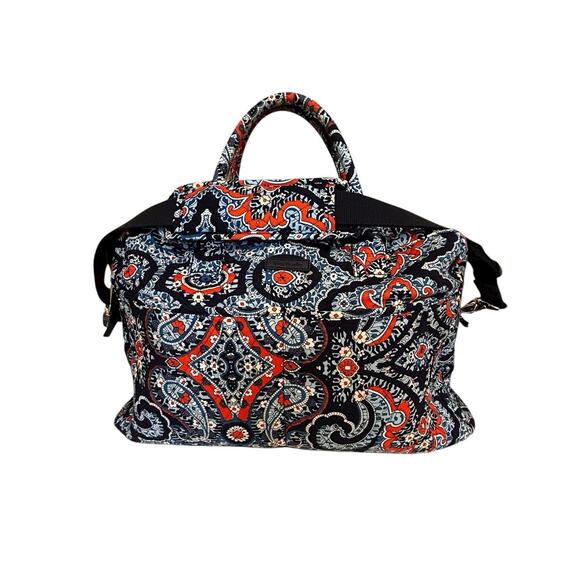 Vera Bradley Marrakesh Paisley Grand Traveler Overnight Bag w/Organizer/Lanyard - Picture 2 of 10